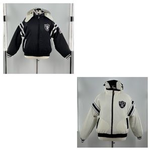 Vintage Pro Player Raiders Reversible Puffer Jacket
